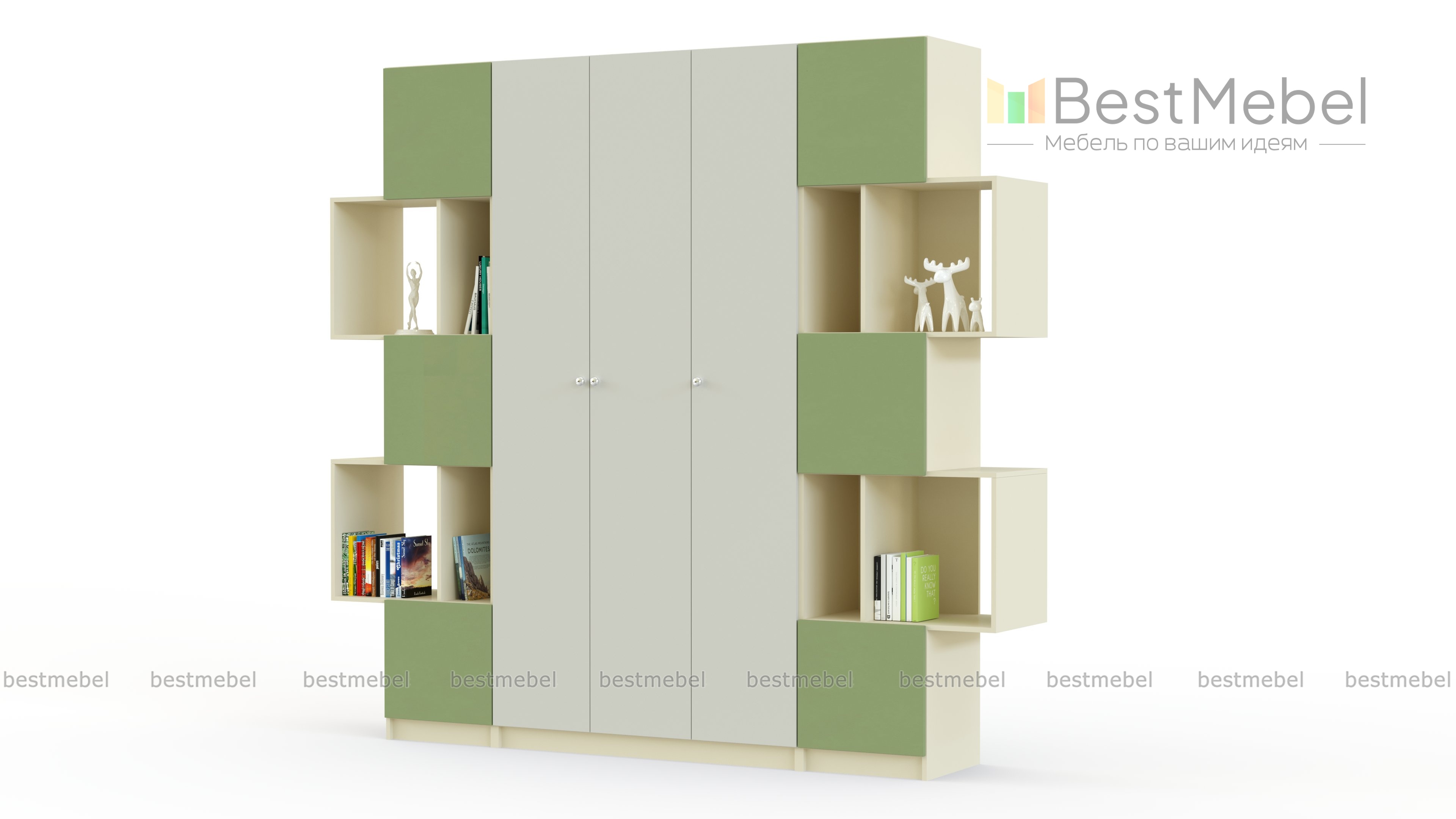 Шкаф-стеллаж Шелби-9 BMS