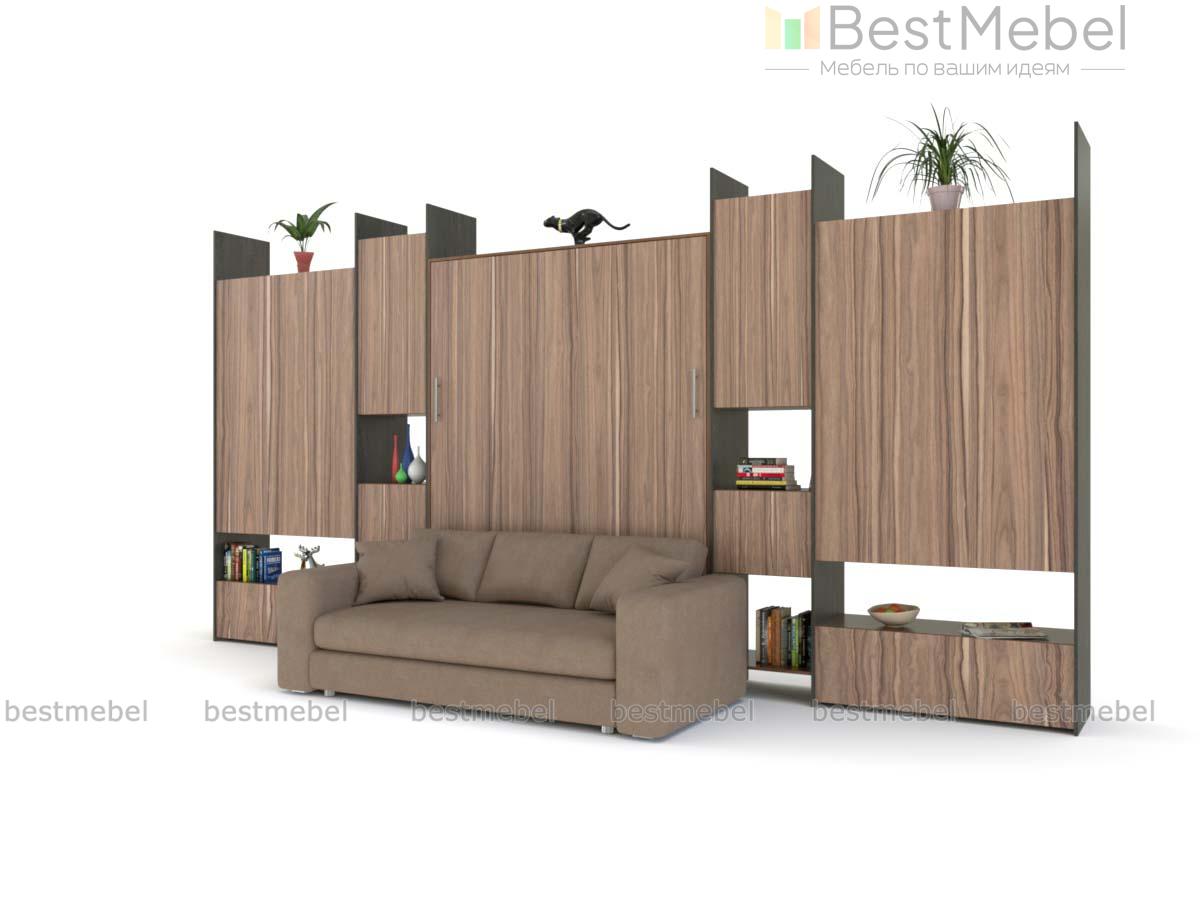 Шкаф-кровать с диваном Лотти 2 BMS - Фото