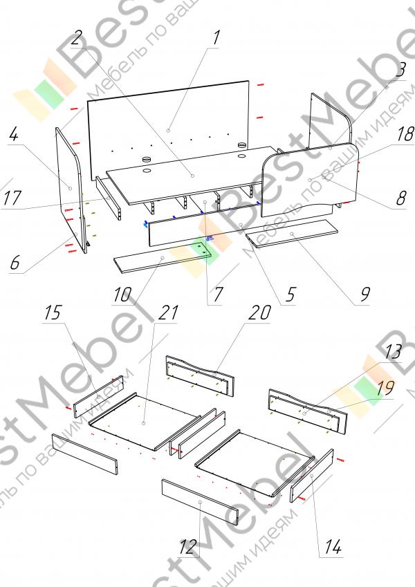Кровать чердак дельфин схема сборки Кровать чердак дельфин схема сборки