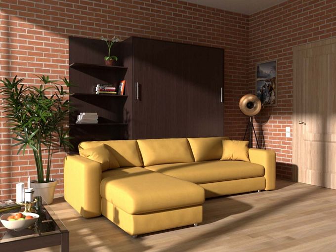Шкаф-кровать с диваном Нью-2 BMS - Фото