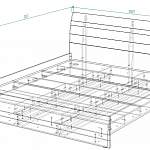 Чертеж Кровать Асти Блэк BMS