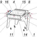 Схема сборки Стол для ноутбука Нотик КС 20-13 BMS