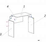 Схема сборки Стол для ноутбука Филд-10 BMS
