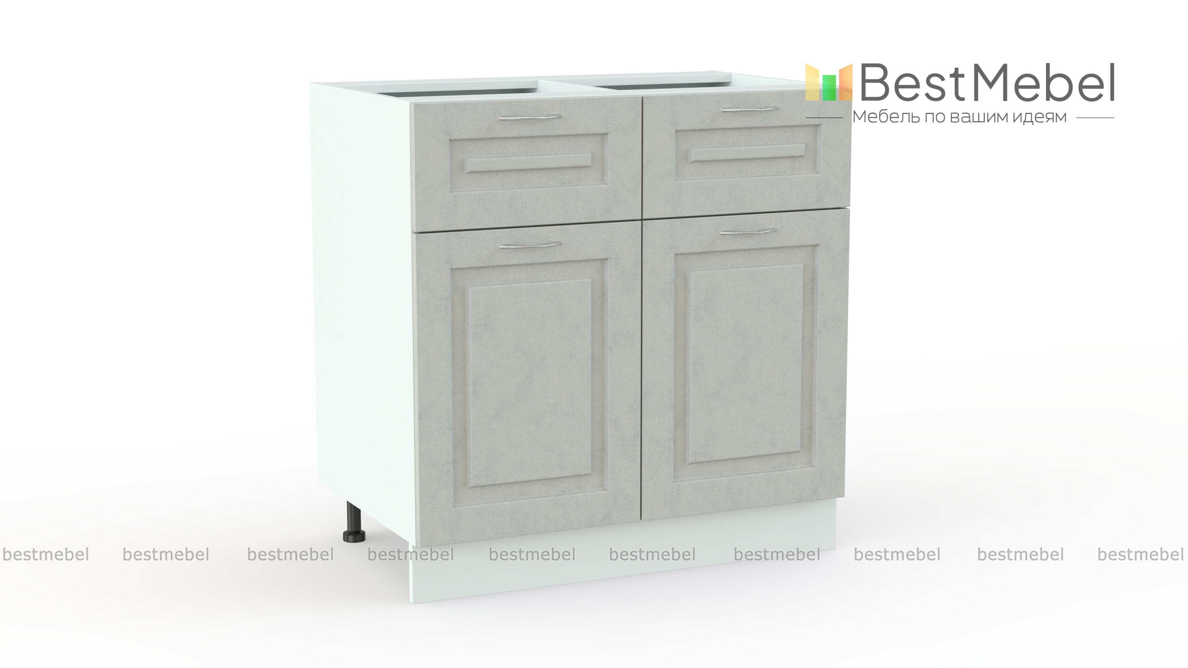 Шкаф нижний Гарда 600 2 ящика BMS - Фото