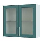 Шкаф верхний с 2-мя остекленными дверцами Сканди BMS - Фото 6