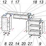 Схема сборки Столик туалетный Милена 9 BMS