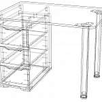 Чертеж Стол Бланш-9 BMS