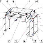 Схема сборки Стол туалетный Хлоя 4 BMS
