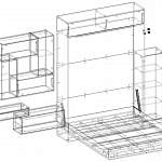 Чертеж Шкаф-кровать трансформер Форма 128 BMS