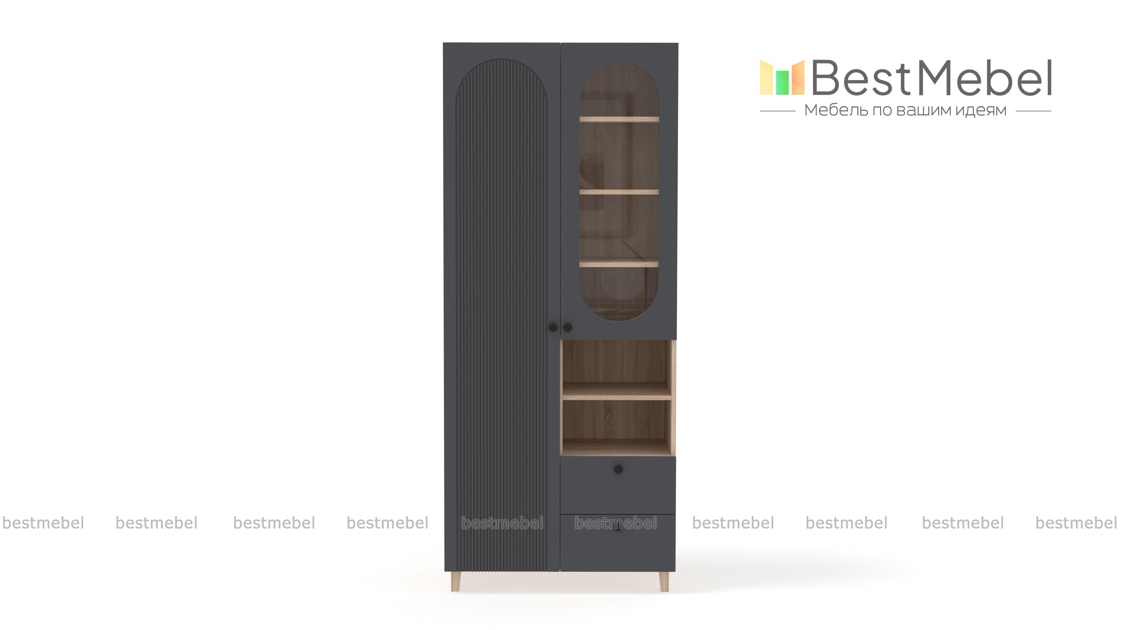 Шкаф распашной Рене 5 BMS - Фото