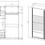 Чертеж Шкаф-купе К-9 BMS