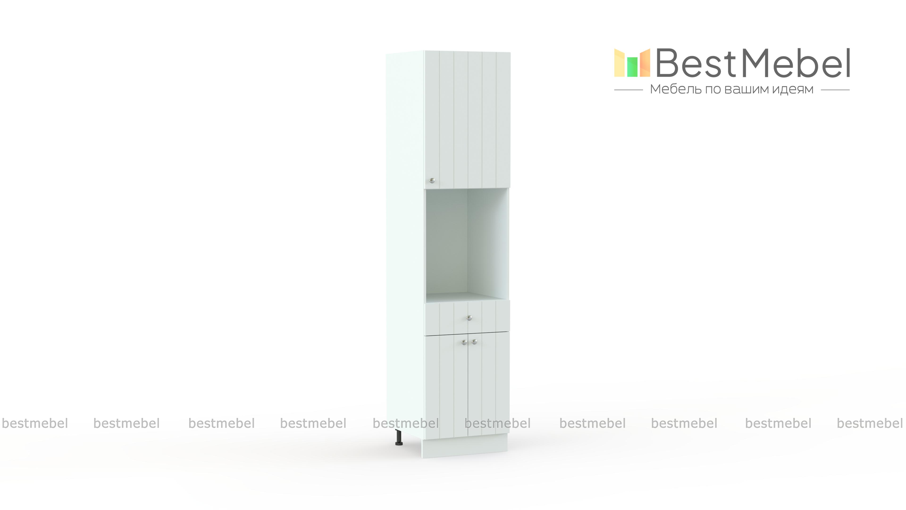 Шкаф пенал с дверцами и 1-м ящиком Прованс BMS - Фото