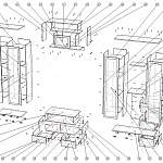 Схема сборки Мебельная стенка Эллада BMS
