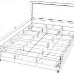 Чертеж Кровать Мелина 7 BMS