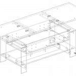 Чертеж Журнальный стол Безе 8 BMS
