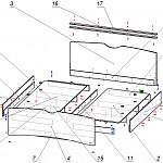 Схема сборки Кровать Милена 4 BMS