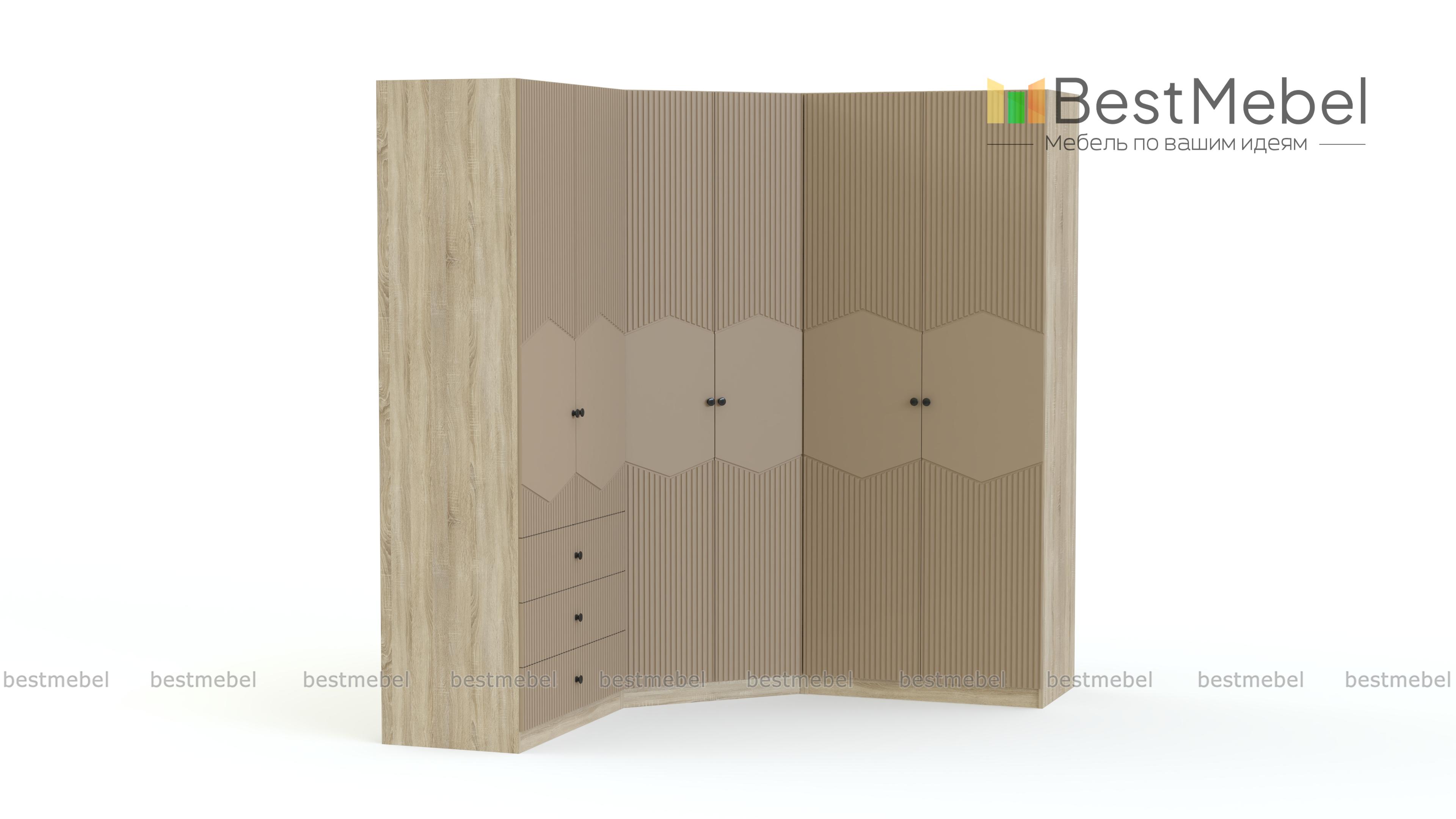 Шкаф угловой Клэр 27 BMS - Фото