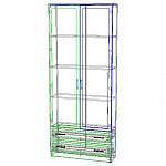 Схема сборки Книжный шкаф Афродита BMS