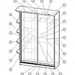 Чертеж Шкаф-купе Лагуна-11 BMS