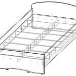 Чертеж Кровать Этюд BMS
