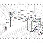 Схема сборки Кровать-чердак с диваном Пума 2 BMS