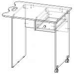 Чертеж Письменный стол Волна.1.1 BMS