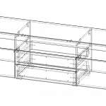 Чертеж Тумба под TV с подсветкой Moler-05 BMS