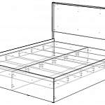 Чертеж Кровать Луиза ПК BMS