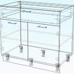 Схема сборки Шкаф нижний с ящиком Марта BMS