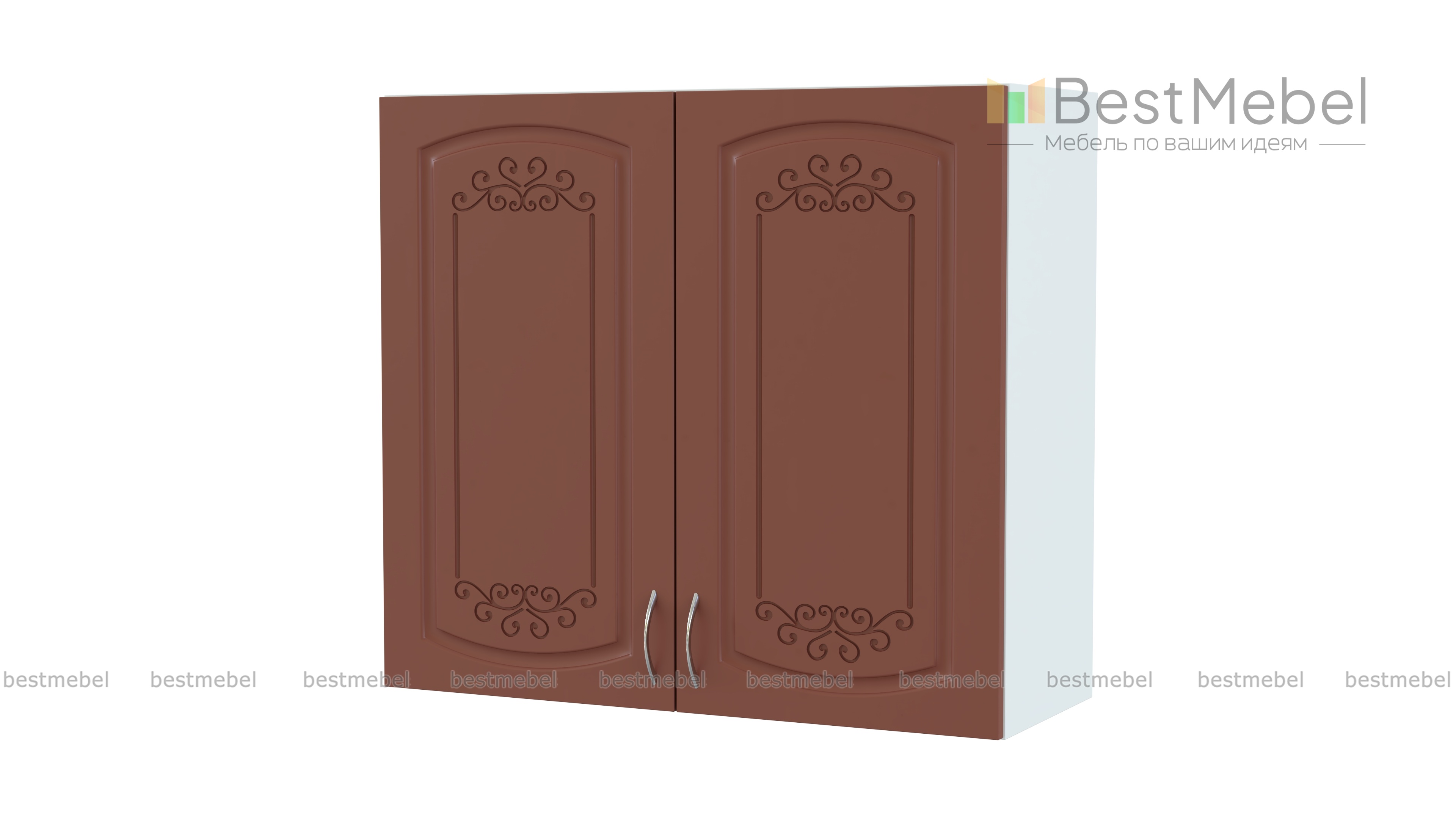 Шкаф навесной  2 двери Глория BMS