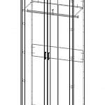 Чертеж Шкаф распашной Санта-22 BMS
