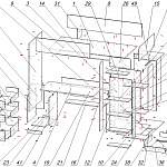 Схема сборки Кровать-чердак Сезам 11 BMS