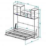 Чертеж Шкаф-кровать трансформер Дуга 2 BMS
