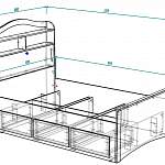 Схема сборки Кровать с ящиком Скай 5 BMS