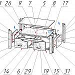 Схема сборки Журнальный стол Шелли - 16 BMS