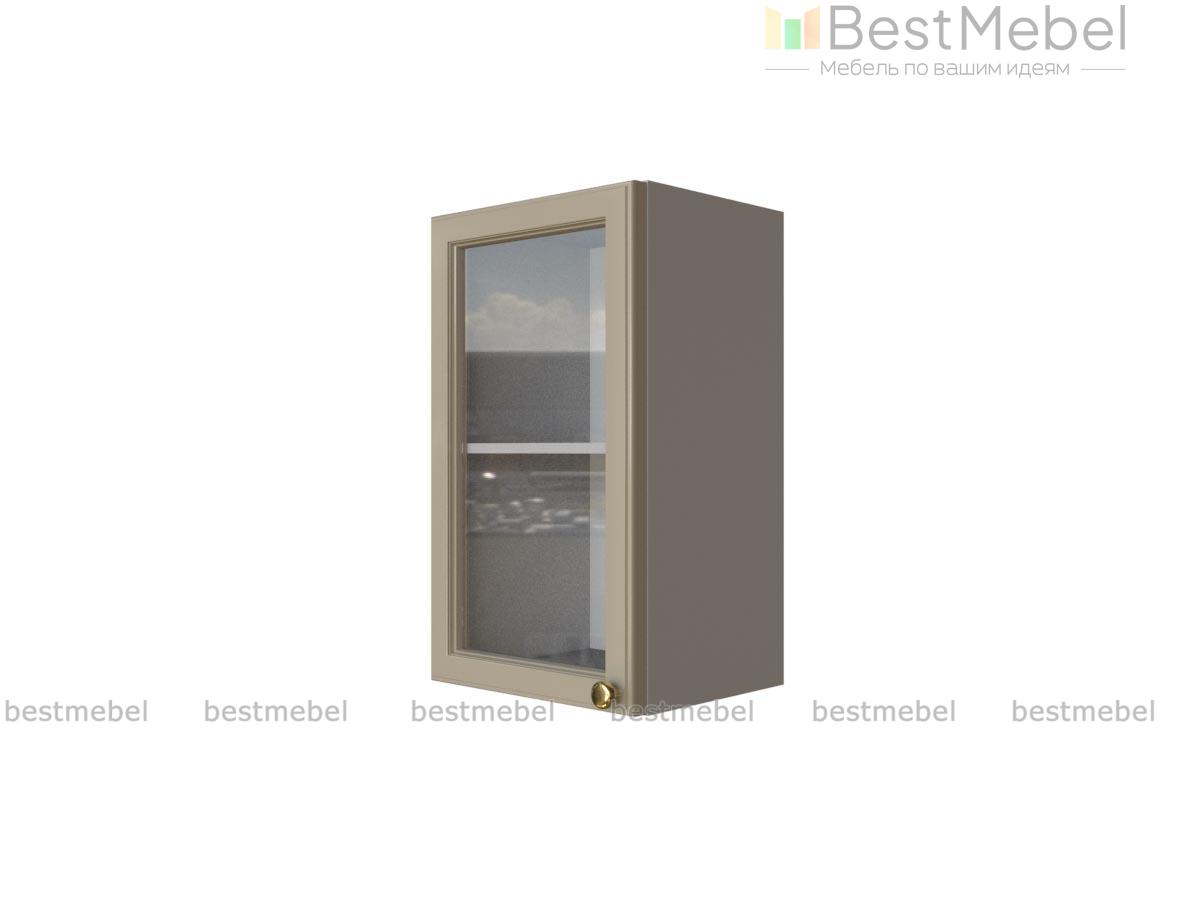 Шкаф верхний с 1-ой остекленной дверцей Шарлин BMS - Фото