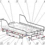 Схема сборки Кровать Лия 14 BMS