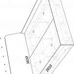 Чертеж Кровать Милана 1 BMS