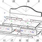 Схема сборки Кровать-диван Дора 5 BMS