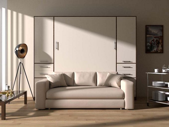Шкаф-кровать с диваном Фердинан BMS - Фото