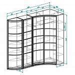 Схема сборки Шкаф радиусный Дюна 81 BMS