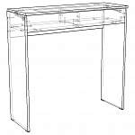 Схема сборки Туалетный столик Косметический BMS