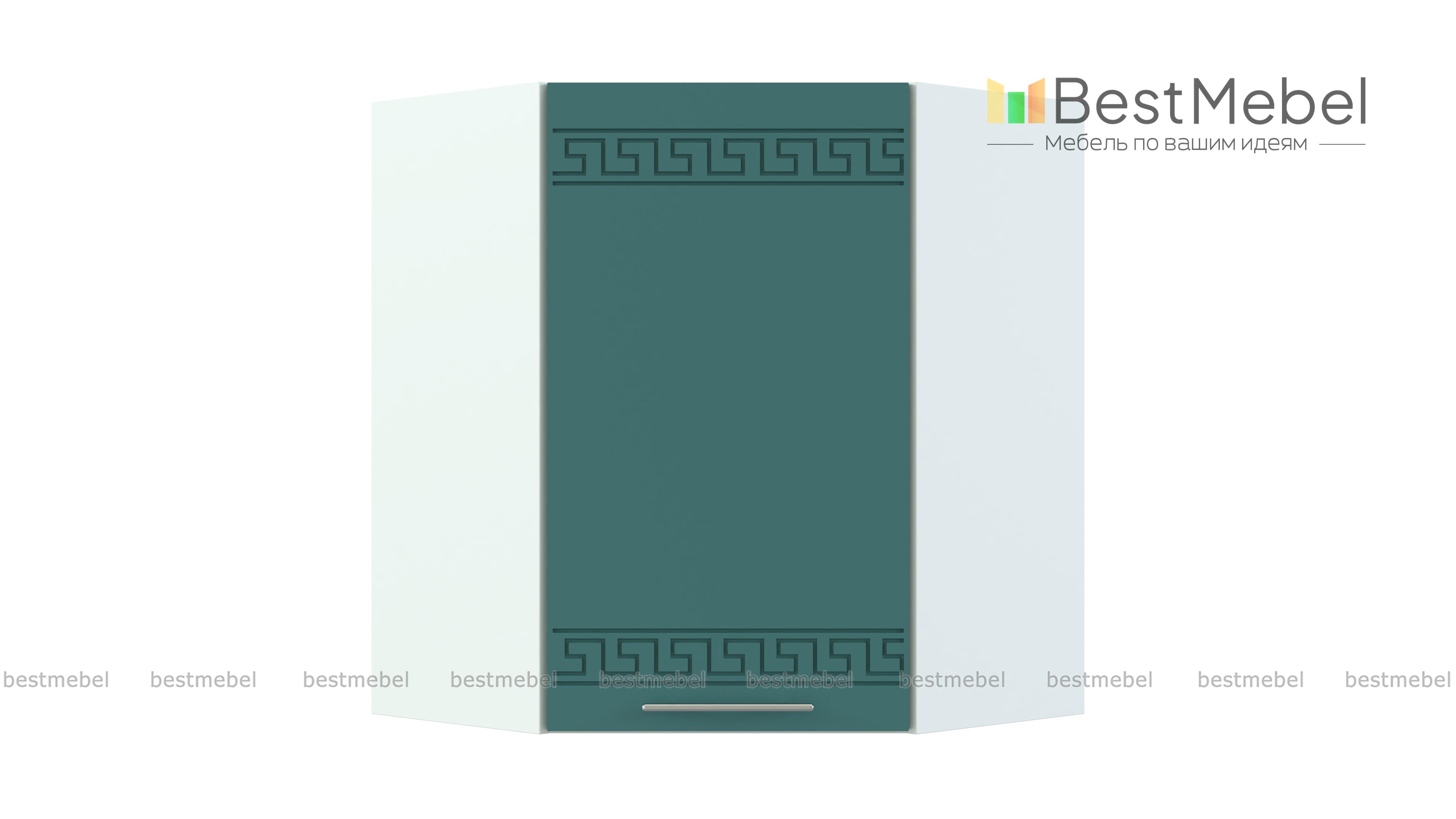 Шкаф навесной угловой 590 Греция BMS - Фото