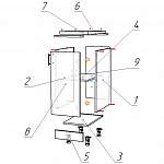 Схема сборки Стол Трапеза 1 дверь BMS