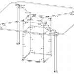 Чертеж Конференц-стол 180 BMS