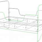 Чертеж Детская кровать Fun BMS