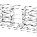 Чертеж Комод Лучия BMS