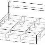 Чертеж Кровать Жаклин СТЛ.202.03 BMS