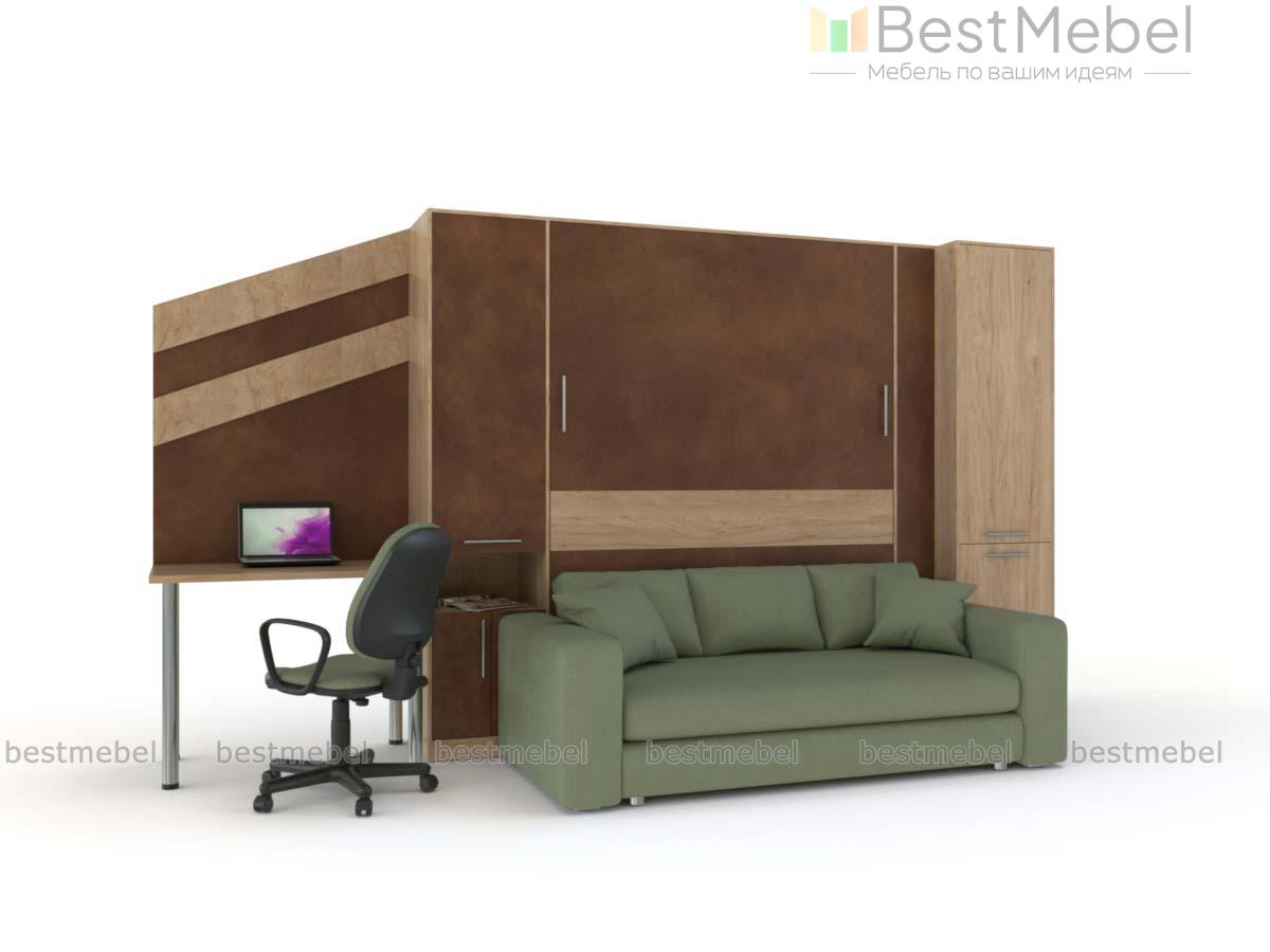 Шкаф-кровать с диваном Комо 1 BMS - Фото