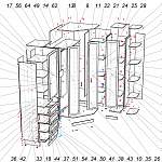 Схема сборки Шкаф угловой Лотос BMS